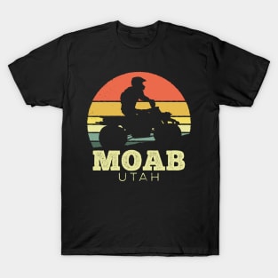 Moab Utah Quadbike Vintage Sunset T-Shirt